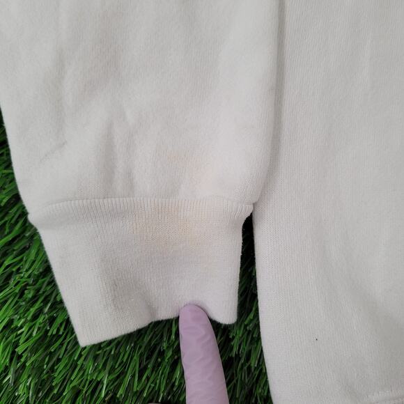 Vintage 90s Louisiana State University Sweatshirt Womens Medium 19x23 White USA - Picture 11 of 16